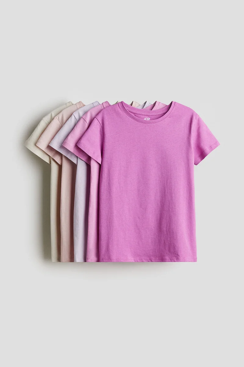 H&M 5-pack cotton T-shirts