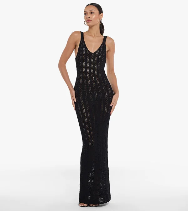 بي سي بي جي BCBG Crochet Maxi Dress
