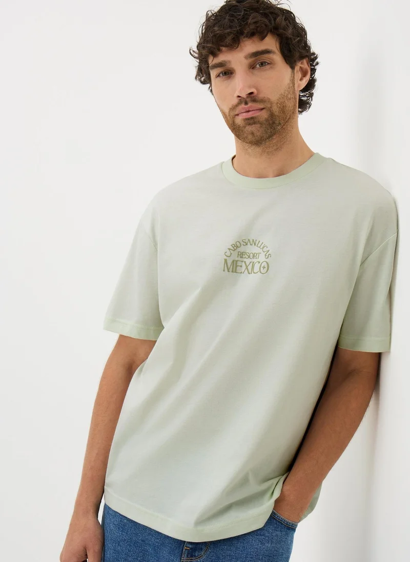 Matalan Ecru Mexico T-Shirt