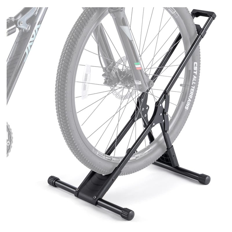 CHEPARK Bike Floor Stand Rack- Indoor Bike Stand for Garage/Home - Bike Storage Bicycle Parking Rack Fit 20”-29” Mountain Road Bikes (1 Bike Rack) - Image 1