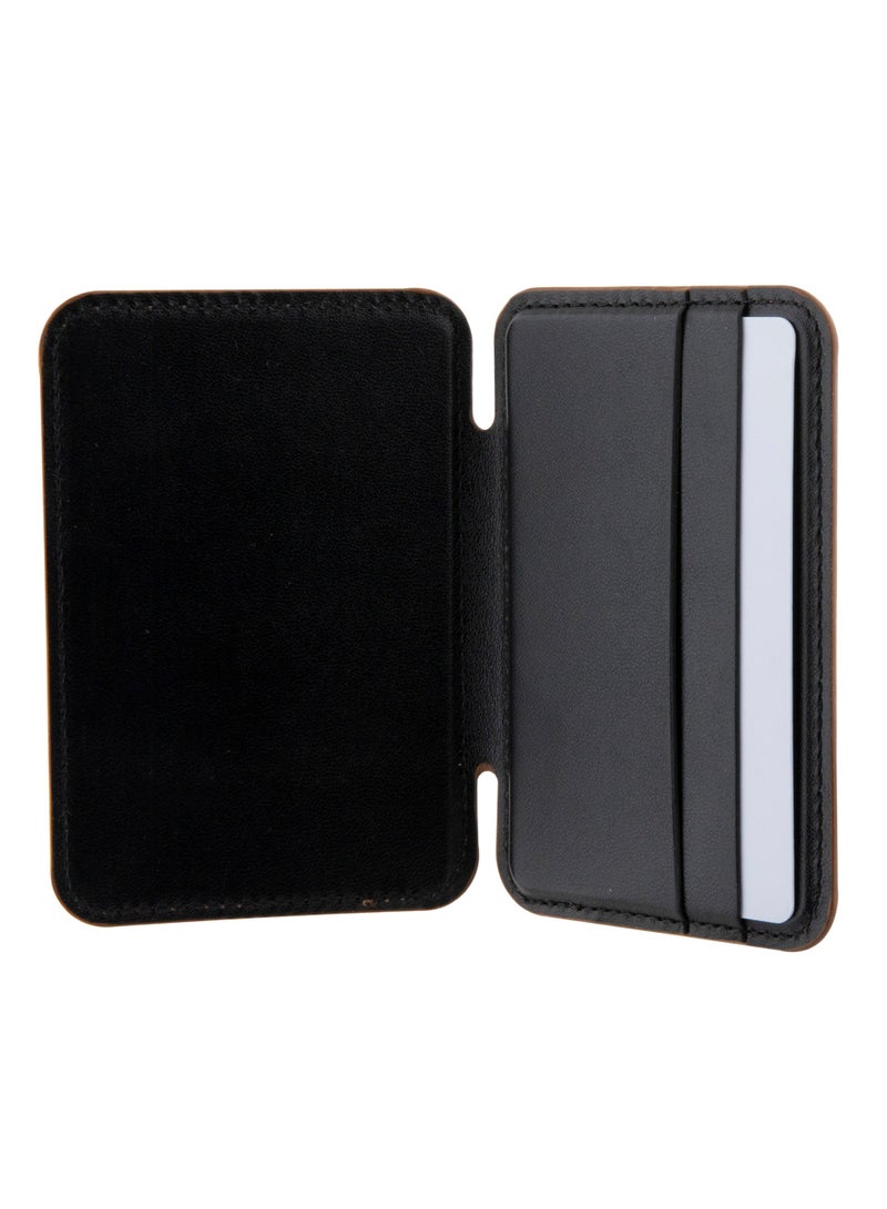GUESS Magsafe Wallet Cardslot with Stand and Gcube Stripe Design / Secure Card Holder / High-Quality Phone Accessory - Brown - Image 4