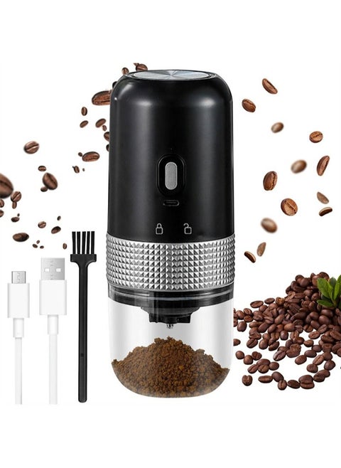 Electric Coffee Grinder, Ceramic Conical Burr Coffee Grinder, Large Capacity Portable Cordless Coffee Bean Grinder, Grind Settings Adjustable, Suitable For Office/Travel