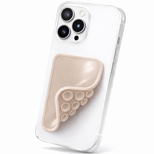 SuckerCharms Reversible Two Sided Phone Mount – Reusable Adhesive for Walls & Suction Cups for Mirrors - Hands Free Filming for Gym, Home, Travel & Content Creators - Stick Your Phone Anywhere - Image 1