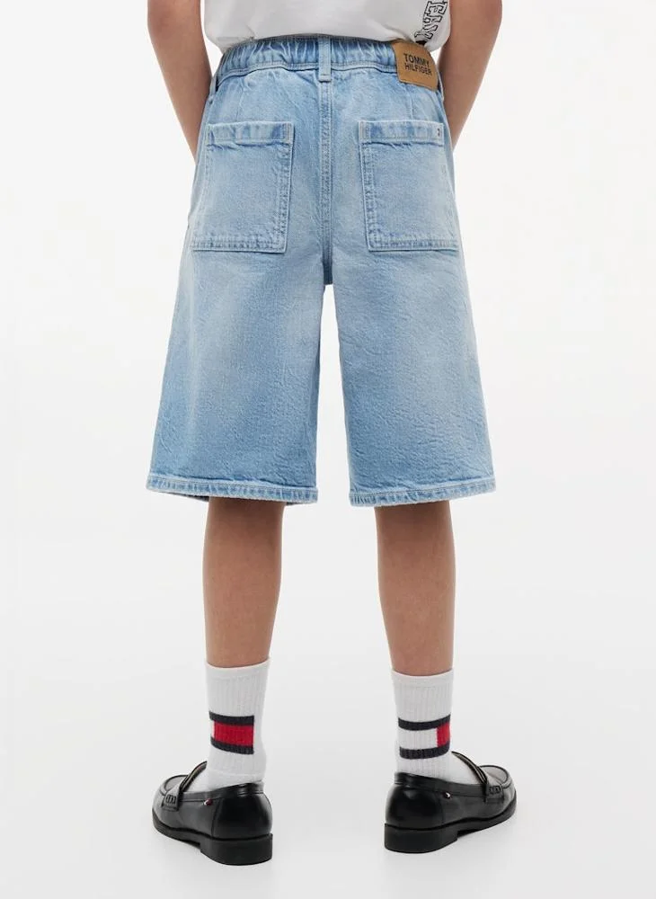 Tommy Hilfiger Faded Loose Denim Shorts
