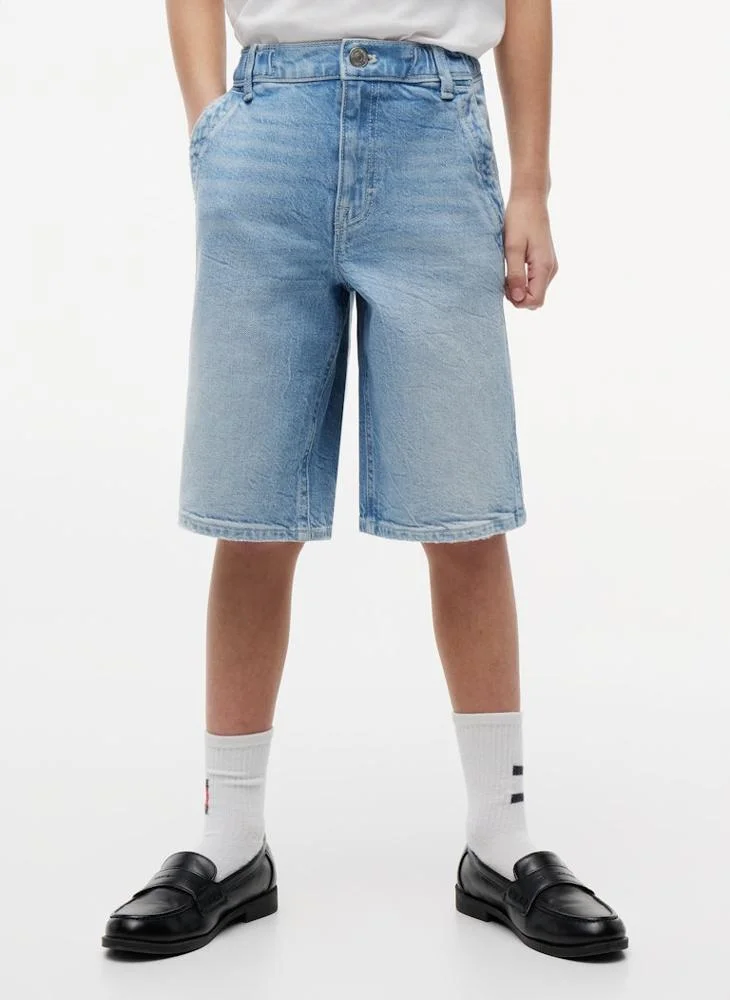 Tommy Hilfiger Faded Loose Denim Shorts