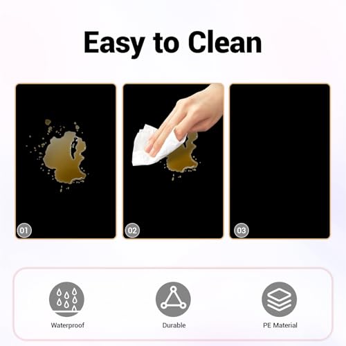 Childom 3 Pack Plastic Tablecloths for Rectangle Tables 54" x 108" Black Disposable Table Cloths for 6 to 8 Foot Tables Indoor or Outdoor Parties Birthday Wedding Christmas Anniversary Buffet Table - Image 5