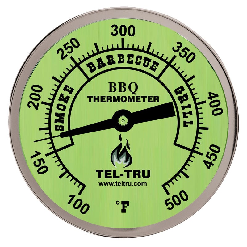 Tel-Tru BQ300 Barbecue Thermometer, 3 inch Glow dial with Zones, 2.5 inch stem, 100/500 Degrees F - Image 4