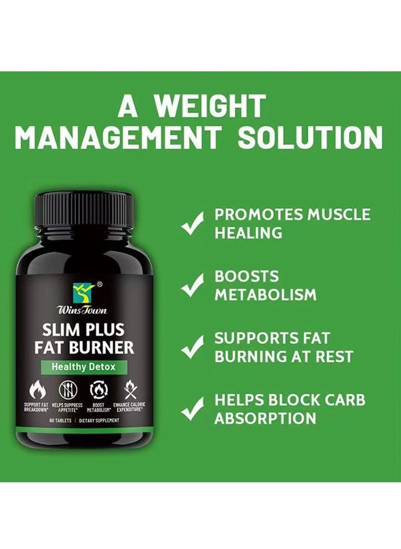 Physical Slim Plus Fat Burner Healthy Detox Dietary Supplement 60 Tablets