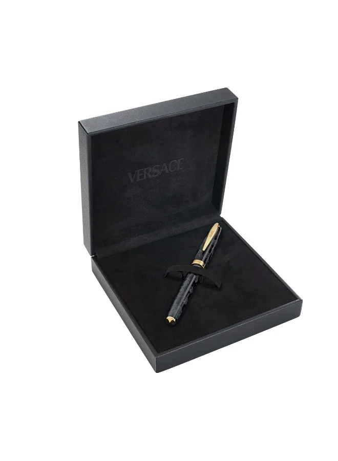VERSACE Black Pen with Gold Trims