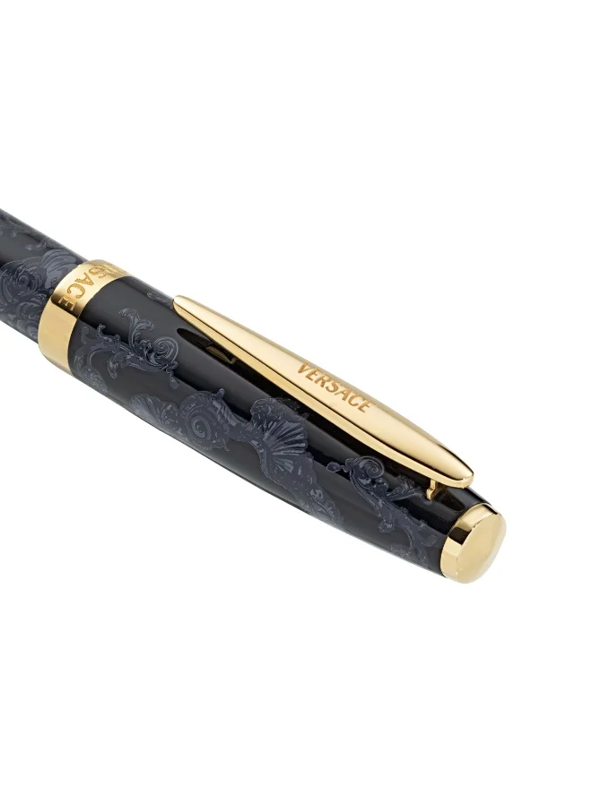 VERSACE Black Pen with Gold Trims