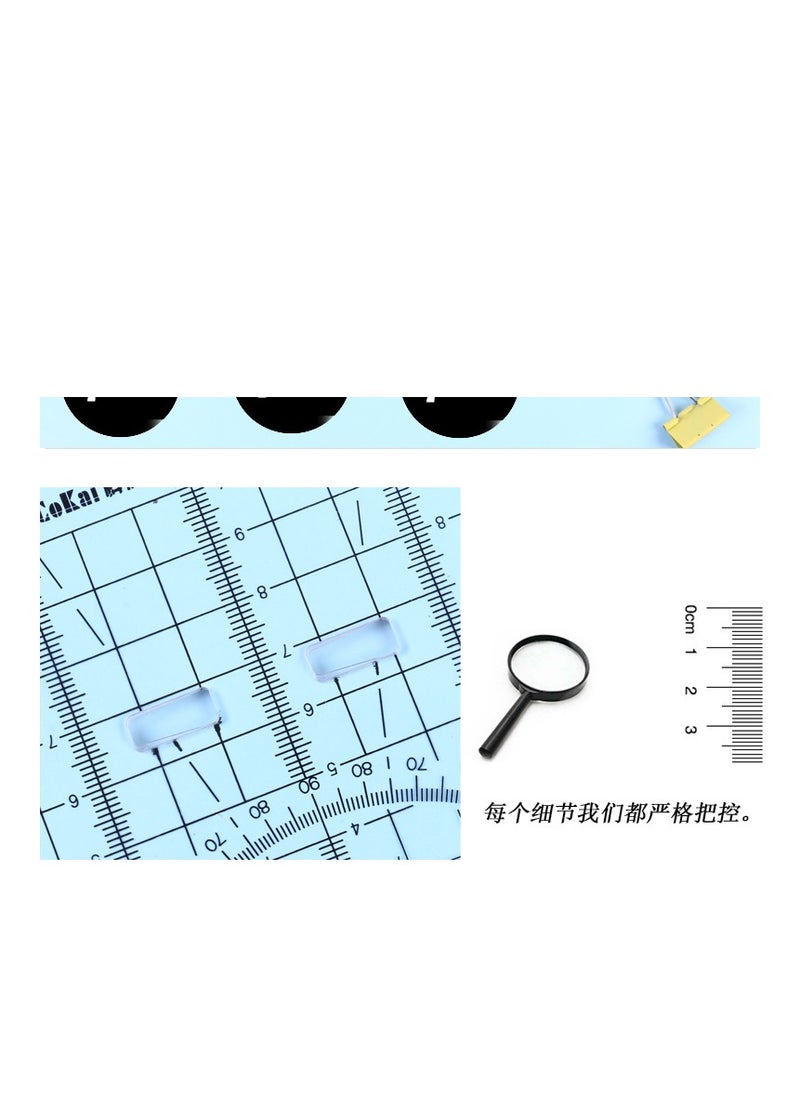 cokai Cokai Transparent multipurpose triangle with handle professional drawing - 35cm - No:KJ1335  - Image 4