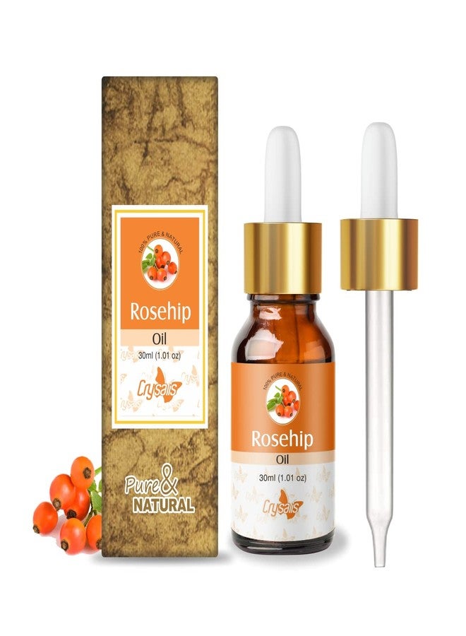 Crysalis Rosehip (Rosa Canina L.) Oil |100% Pure & Natural Undiluted Essential Organic Rosehip Oil For Anti-Aging Benefits, Enhances Elasticity And Moisturization,-30ml - Image 1