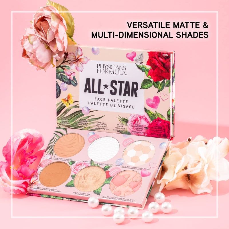 Physicians Formula All-Star Face Palette, Velvety-Smooth Buildable & Blendable Formulas,Versatile Matte and Multidimensional Shades, Cruelty-Free & Vegan - Natural - Image 4