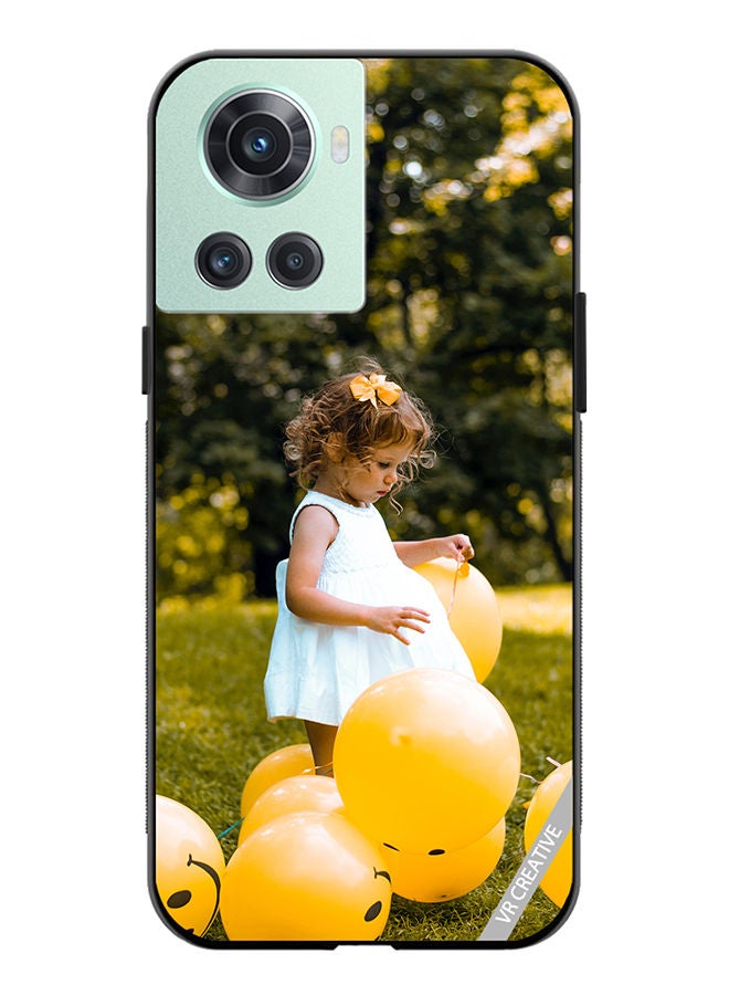 VR CREATIVE Protective Case Cover For OnePlus 10R Happy Hapie Smiley Design Multicolour - Image 1