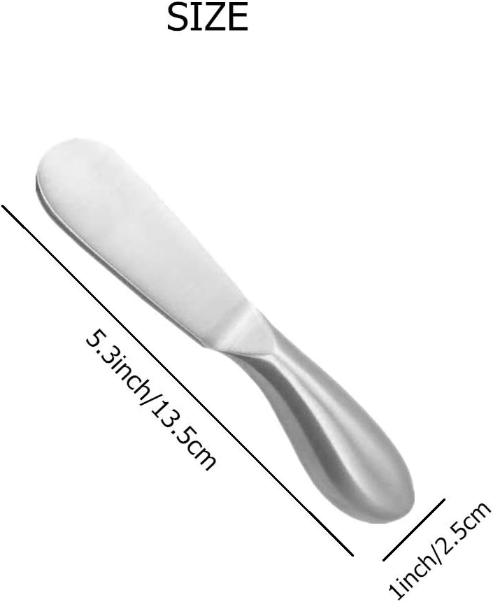 Accfore 4 Pcs Stainless Steel Multipurpose Cheese and Butter Spreader Knives Set - Charcuterie Utensils for Cheese, Cold Butter, Jam, Pastry Making - Image 2