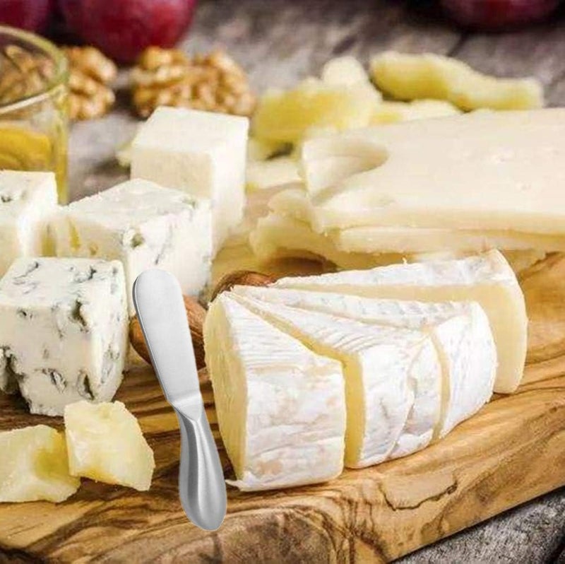 Accfore 4 Pcs Stainless Steel Multipurpose Cheese and Butter Spreader Knives Set - Charcuterie Utensils for Cheese, Cold Butter, Jam, Pastry Making - Image 4