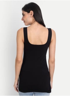 Aimly Aimly Women's Regular Fit Sleeveless Cotton Long Camisole Slip Spaghetti Combo Pack of 3  - Image 2