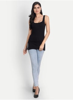 Aimly Aimly Women's Regular Fit Sleeveless Cotton Long Camisole Slip Spaghetti Combo Pack of 3  - Image 5