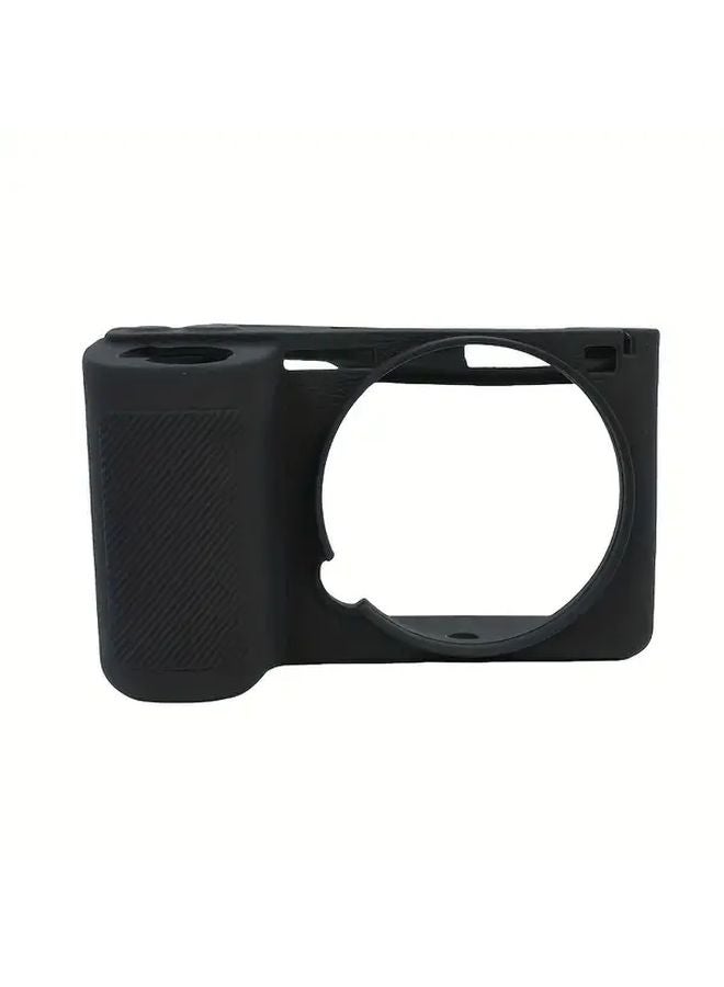 غلاف سيليكون أسود واقي لكاميرا Sony Alpha ZV E10 II - Image 1