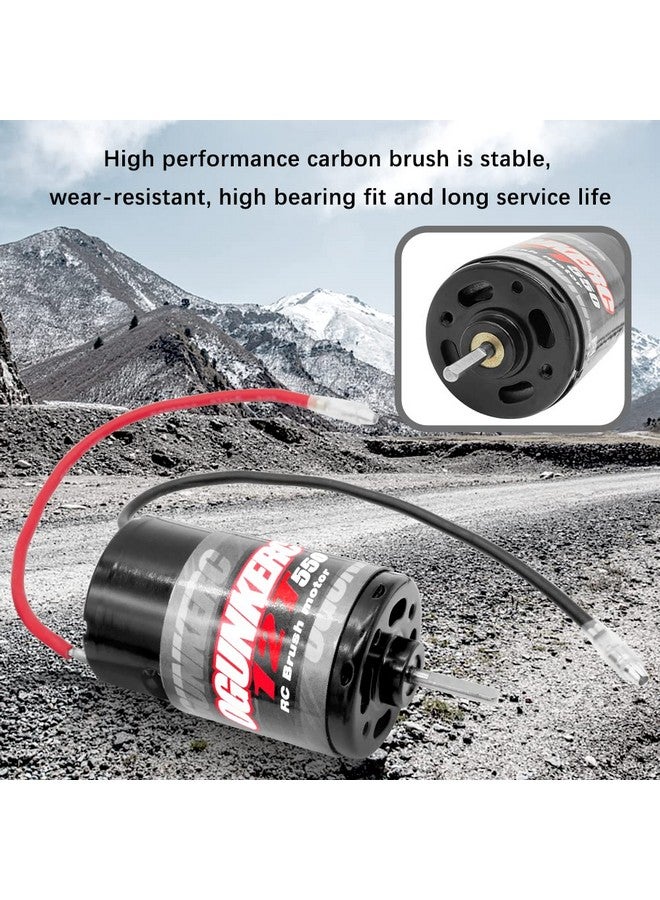 OGUNKE OGRC Motor 550 12T Brushed Motor for Traxxas Slash Redcat ARRMA AXIAL HSP HPI Wltoys Kyosho HELION 1/10 Scale RC Truck (12T) - Image 3