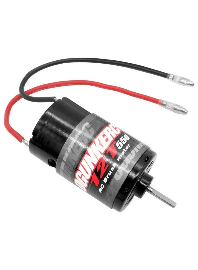 OGUNKE OGRC Motor 550 12T Brushed Motor for Traxxas Slash Redcat ARRMA AXIAL HSP HPI Wltoys Kyosho HELION 1/10 Scale RC Truck (12T) - Image 1