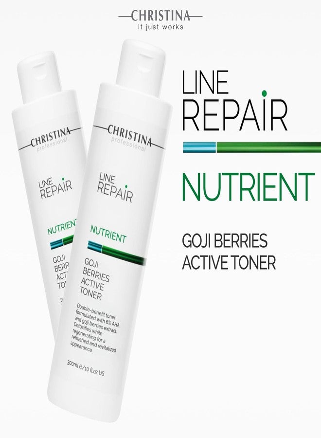 -CHRISTINA- Christina Line Repair Nutrient Goji Berries Glycolic Acid Toner for Face | Regeneration, Skin Alignment Facial Toner | Suitable for Acne, Black Spots 300ml - Image 3