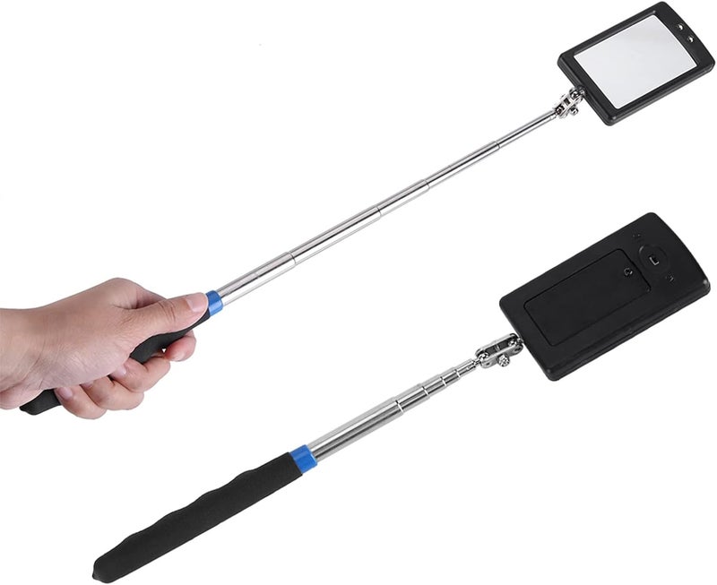 Zerodis Vehicle Inspection Mirror Alloy Steel Telescoping Handle 360 Degree Rotatable Head Magnetic Pickup Retrieve Screws Bolts Nuts for Engine Repair Automotive Confined Spaces - Image 5
