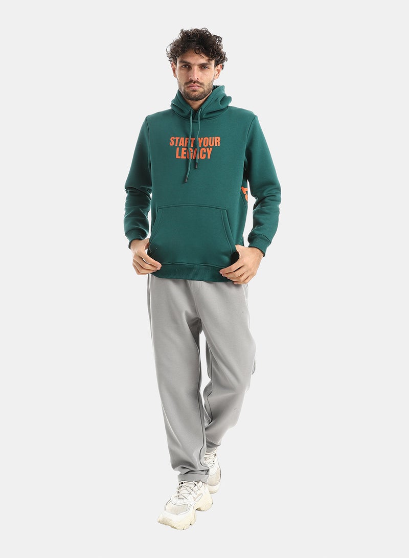 Andora Comfy Cotton Hoodie - Green - Image 5