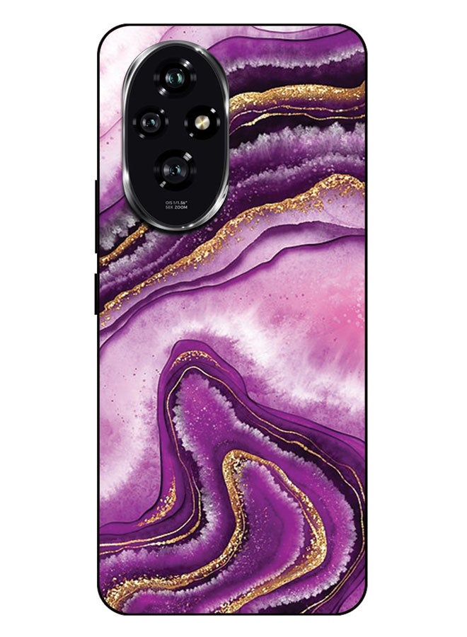 EYE CATCH Printed Protective Case Cover For Honor 200 -  Pink Marble Texture - Image 1