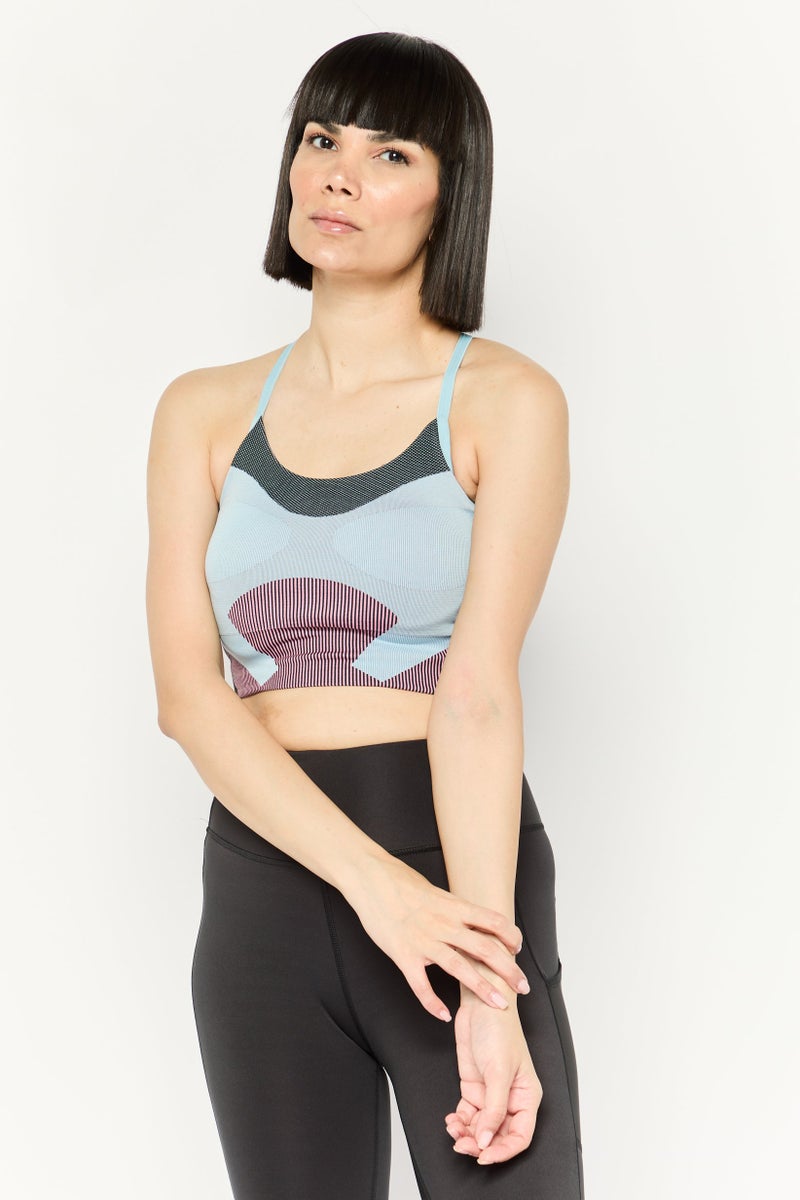 Adidas صدرية رياضية مبطنة للنساء من أديداس بتصميم ستيلا مكارتني، زرقاء - Image 1