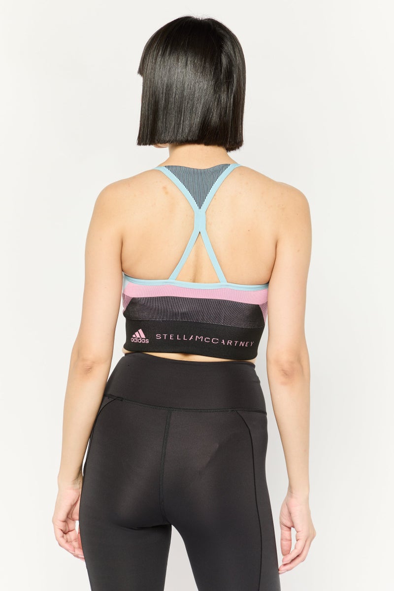 Adidas صدرية رياضية مبطنة للنساء من أديداس بتصميم ستيلا مكارتني، زرقاء - Image 4