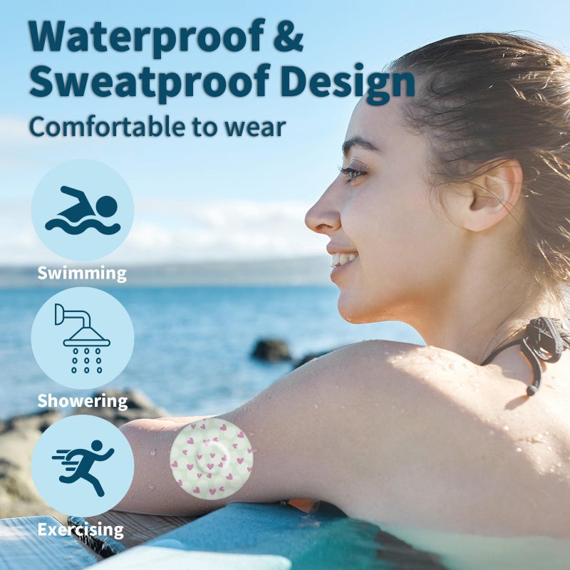 OBUZOO 10 Pack Libre 3 Plus Sensor Covers Waterproof & Sweatproof Patches for Libre 3 Sensor & Plus,Hypoallergenic & Latex Free,Breathable & Flexible Adorable Stickers for Long Stay Protection - Image 2