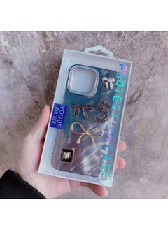 Water Ripple Pleat Pattern Is Suitable For Iphone11/12/13/14/15/16PROMAX Mobile Phone Case Protective Cover-Color:Gray [five Characters/pleats] Vo-Applicable Models:For Iphone13promax