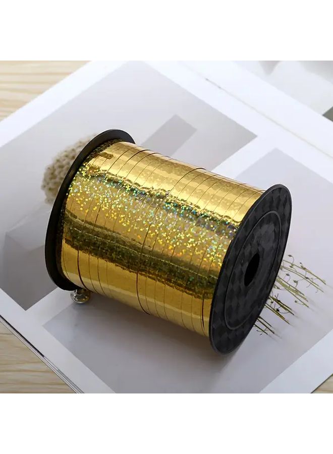 Golden Glitter Ribbon For Gift Wrapping Wedding Birthday Party Decorations - Image 1
