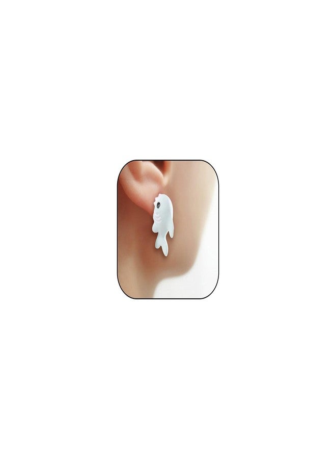 YANCHUN 6 Pairs Cute Animal Bite Earrings for Women 3D Clay Earrings Animal Cartoon Biting Ears Stud Earrings Jewelry Gifts - Image 1