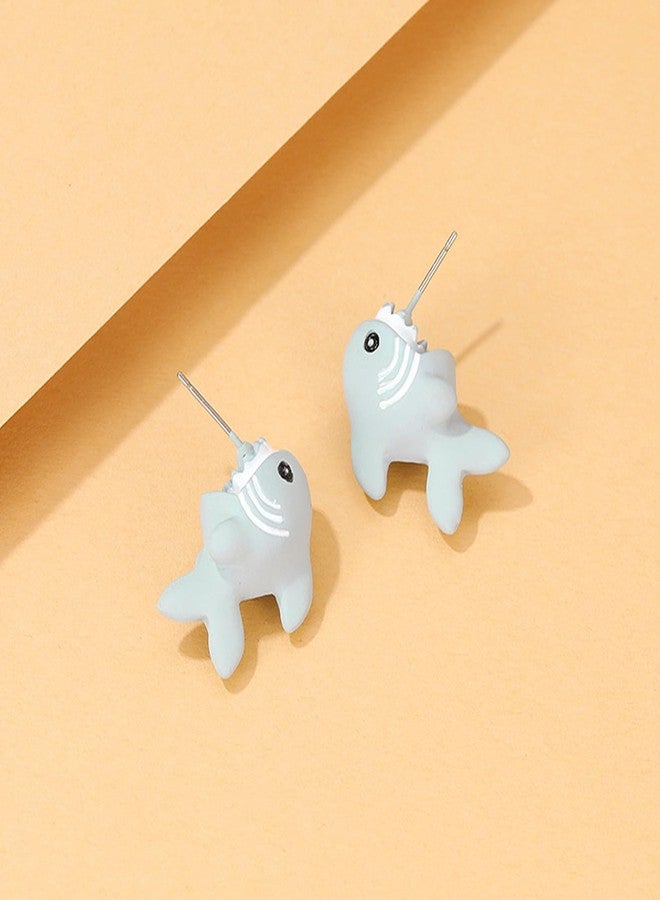YANCHUN 6 Pairs Cute Animal Bite Earrings for Women 3D Clay Earrings Animal Cartoon Biting Ears Stud Earrings Jewelry Gifts - Image 4