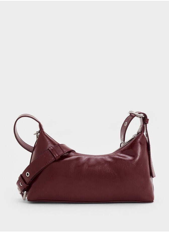 Charles & Keith Atwood Chain Crinkle Hobo Bag  - Image 3