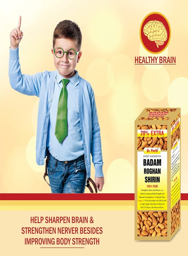 DR. PARTH BIOTECH Badam Roghan Shirin 60ml | 100% Pure Badam Tel for Glowing Skin & Hair Growth Sweet Almond Oil - Image 5