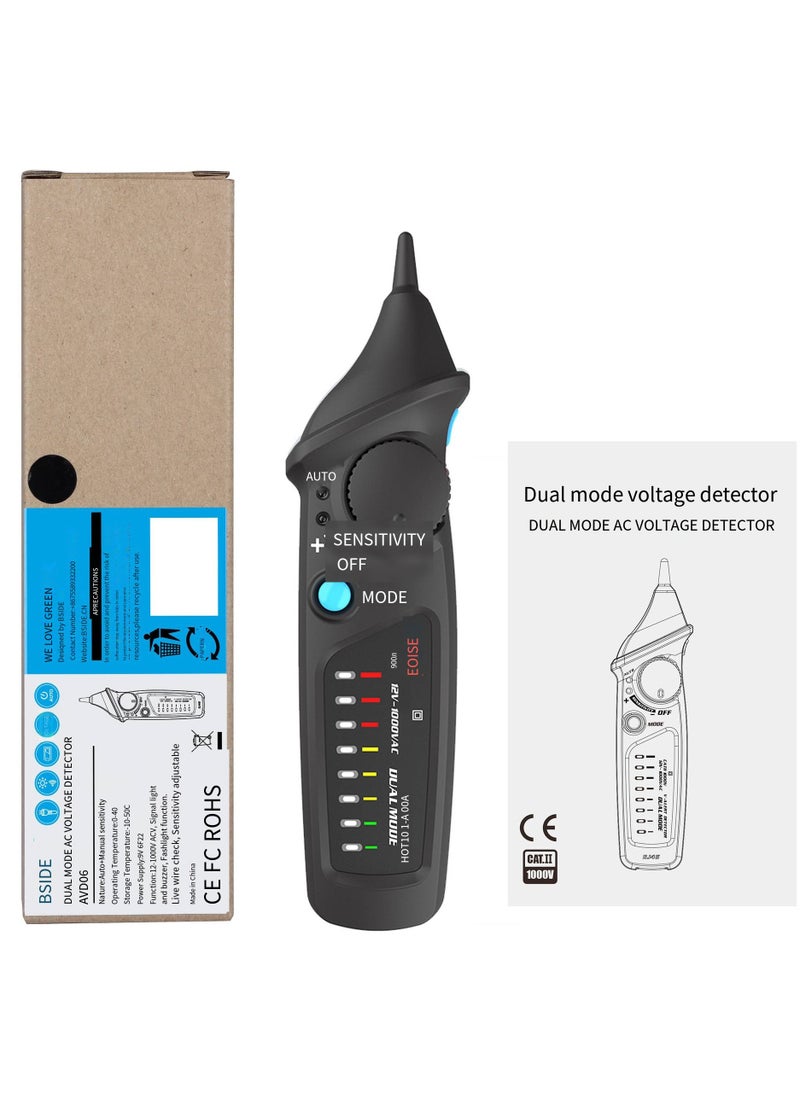 BSIDE - Pen Shaped Non-Contact AC Voltage Tester Grey 175 x 57x 36mm - Image 1