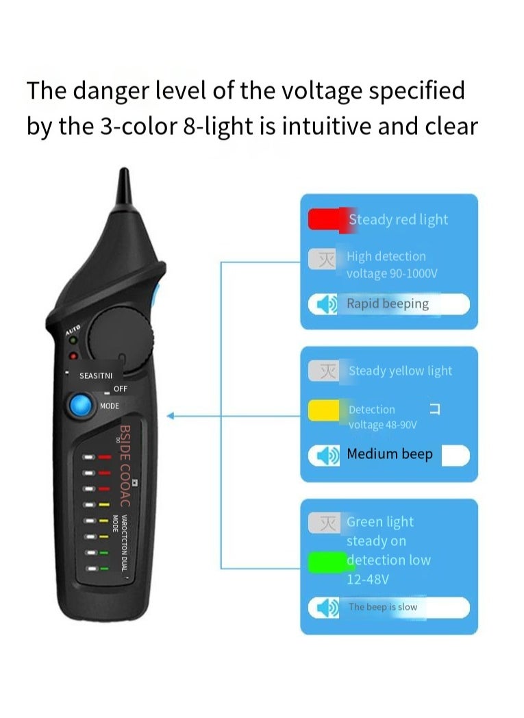 BSIDE - Pen Shaped Non-Contact AC Voltage Tester Grey 175 x 57x 36mm - Image 1