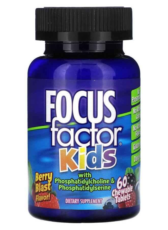 Focus Factor - Focus Factor Kids Berry Blast 60 Chewable Tablets - Image 1