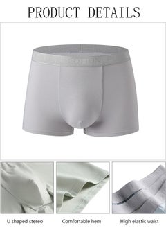 DUNISO 4 Packs Men's Briefs Set Cotton Underwear Breathable and Comfortable Underpants with High Elastic Waistband Boxer Briefs for Teenager Multi-Colors  - Image 2