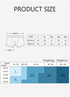 DUNISO 4 Packs Men's Briefs Set Cotton Underwear Breathable and Comfortable Underpants with High Elastic Waistband Boxer Briefs for Teenager Multi-Colors  - Image 4