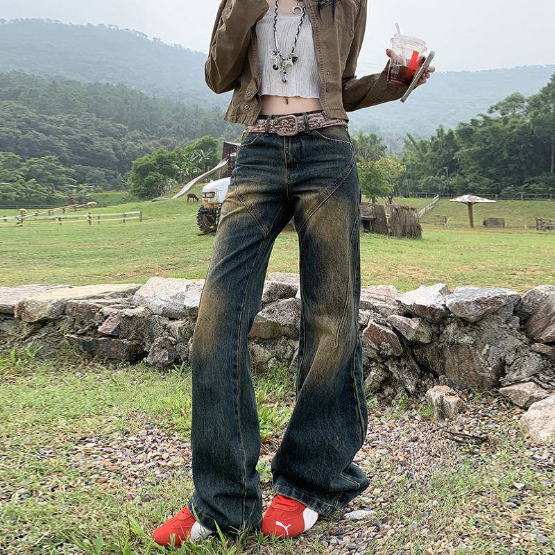 Unisex Classic Denim Jeans Loose Fit Daily Outdoor Wear - Image 2