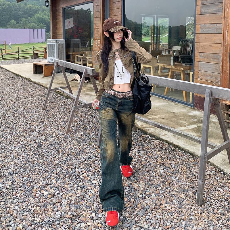 Unisex Classic Denim Jeans Loose Fit Daily Outdoor Wear - Image 4