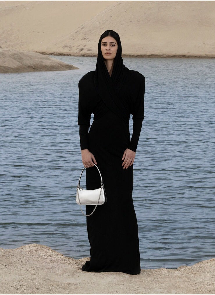 Charles & Keith - Elspeth Metallic Curved Shoulder Bag - Image 1