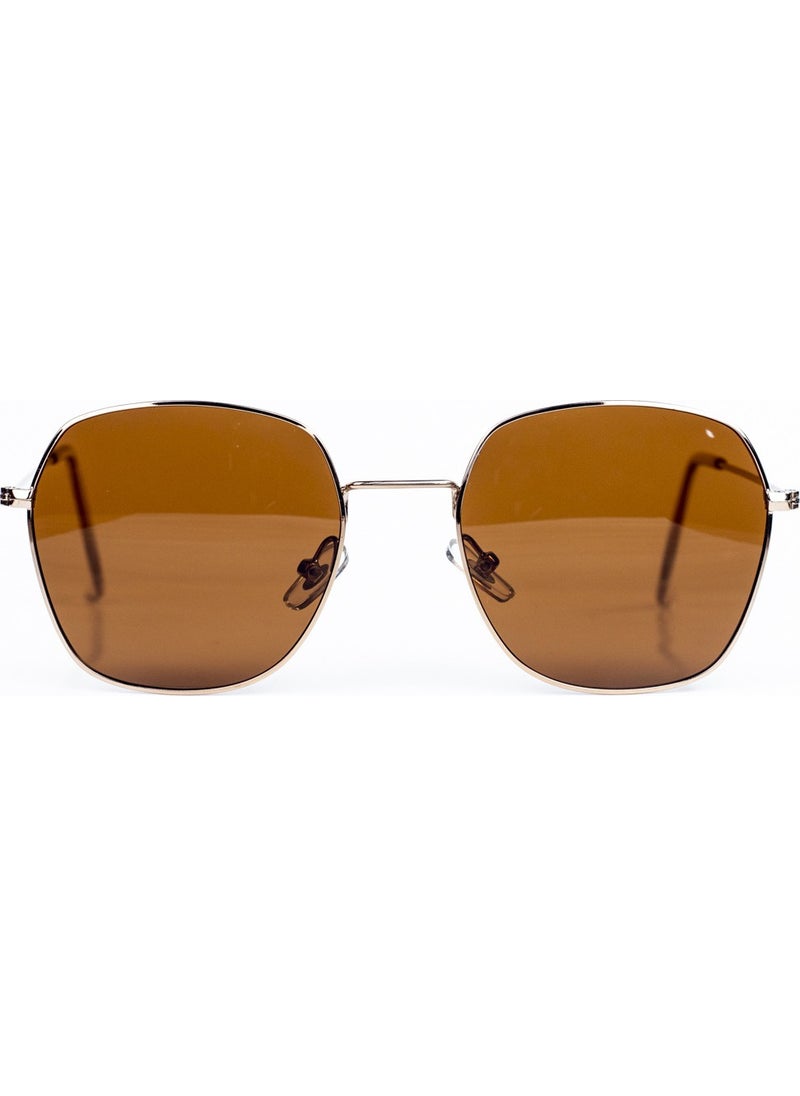 Focus On Gaia Gold Brown Sunglasses  - Image 4
