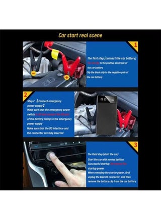 Car Jump Starter With 400A 10000mah Water-Resistant Jump Starter Battery Pack, Battery Jumper Starter Portable - view 4