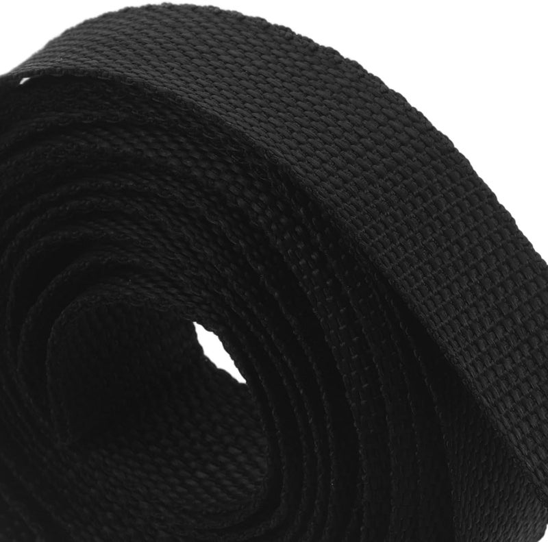 1 Set Heavy-Duty Buckle & Straps Set: 2.5cm/6 Yards Nylon Belt Tri-Glide Slide Clips, Replacement for Backpack Luggage Strap Pet Collar - Image 3