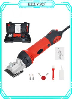 Electric Horse Clipper Scissors Heavy Animal Trimmer, Professional Trim Horses, Goats, Ponies, Donkeys, Cattle and Other Large Animals, 6 Speed Professional Horse Scissors with Accessories and Toolbox